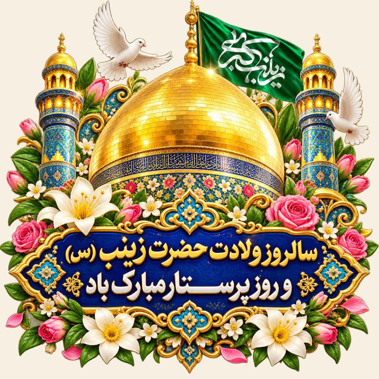 *بر چهره ی تابنده ی زینب صلوات